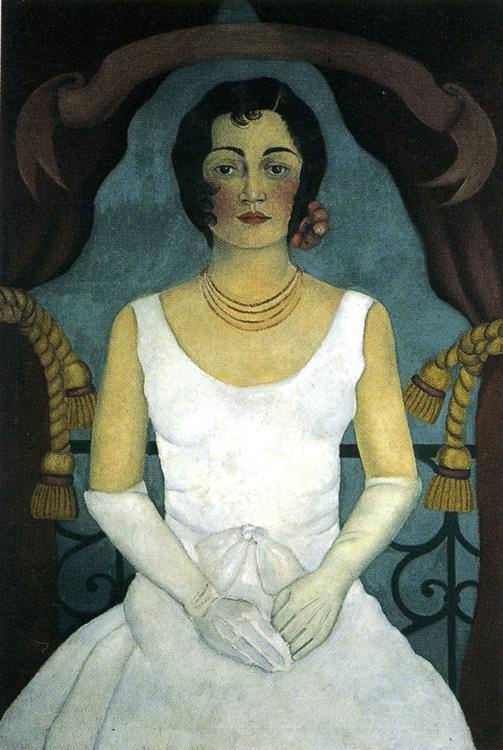frida woman in white